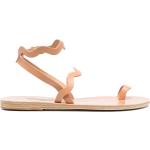 Sandalias salmón de piel de tiras con logo Ancient Greek Sandals talla 39 para mujer 