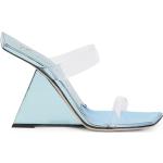 Sandalias azules celeste de PVC de tiras con tacón más de 9cm con logo GIUSEPPE ZANOTTI talla 39 para mujer 