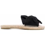 Sandalias negras de goma de cuero con logo Manebí talla 38 para mujer 