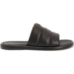 Sandalias negras de cuero de cuero rebajadas con logo GIUSEPPE ZANOTTI talla 45 para hombre 