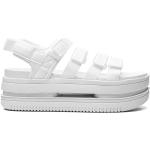 Sandalias blancas de goma con plataforma Clásico con logo Nike para mujer 