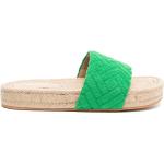 Sandalias verdes de goma de cuero rebajadas con logo Senso talla 39 para mujer 