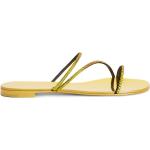 Sandalias amarillas de ante de cuero rebajadas GIUSEPPE ZANOTTI talla 39 para mujer 