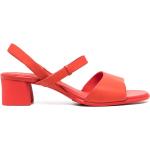 Sandalias rojas de poliuretano de cuero rebajadas con logo Camper talla 39 para mujer 