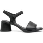 Sandalias negras de goma de cuero rebajadas Camper talla 39 para mujer 