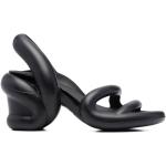 Sandalias negras de verano con tacón cuadrado con logo Camper Kobarah talla 39 para mujer 