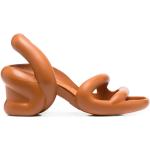 Sandalias marrones de goma de verano con tacón cuadrado con tacón más de 9cm Camper Kobarah talla 39 para hombre 