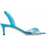 Sandalias azules de poliester de cuero con logo GIUSEPPE ZANOTTI talla 35 para mujer 