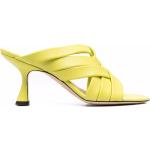 Sandalias amarillas de cuero de cuero rebajadas con logo WANDLER talla 36 para mujer 