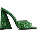 Sandalias verdes de cuero de cuero rebajadas con logo The Attico con purpurina talla 39 para mujer 