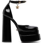 Zapatos negros de charol de tacón rebajados con logo VERSACE talla 39 para mujer 