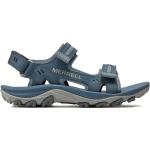 Sandalias azules de cuero de senderismo rebajadas de verano Merrell talla 38 para mujer 
