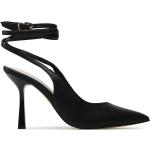 Sandalias negras de cuero de cuero rebajadas ONLY Shoes talla 40 para mujer 