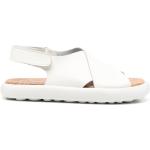 Sandalias blancas de goma de cuero rebajadas con logo Camper Pelotas talla 39 para mujer 