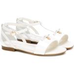 Sandalias blancas de goma de tiras rebajadas Dolce & Gabbana talla 38 para niña 