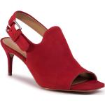 Sandalias rojas de cuero de cuero informales Quazi talla 36 para mujer 
