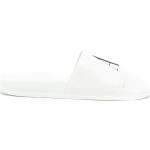 Sandalias planas blancas de poliester rebajadas con logo Armani Exchange talla 37 para mujer 