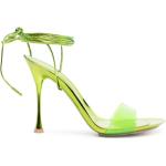 Sandalias verdes de goma de cuero con logo GIANVITO ROSSI talla 41 para mujer 