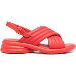 Sandalias rojas de cuero de tiras Camper talla 39 para mujer 