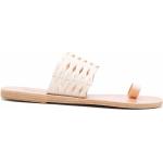 Sandalias blancas de goma de cuero con logo Ancient Greek Sandals talla 39 para mujer 