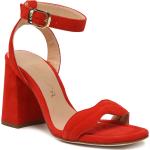 Sandalias rojas de piel de cuero informales Unisa talla 37 para mujer 