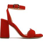 Sandalias rojas de piel de cuero informales Unisa talla 39 para mujer 
