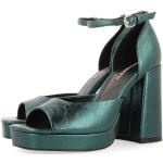 Sandalias verdes de piel con plataforma acolchadas Gioseppo talla 38 para mujer 