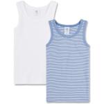 Sanetta 333516 Camiseta, Azul (Riviera 50094), 116 cm (Pack de 2) para Niños