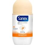 SANEX - Desodorante Sanex Dermo Sensitive pH Balance - Antitranspirante Eficacia 24 h - Frasco - 6 X 50 ml