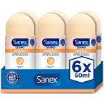 Sanex Dermo Sensitive Desodorante Roll-On, 6 Uds x 50ml, Anti-transpirante, hasta 48H de Protección contra el Sudor y el Olor, Suave con la Piel Sensible, Restaura el pH Natural de la Piel