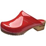 Calzado de verano rojo de cuero Clásico Sanita Classic talla 38 para mujer 
