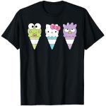 Sanrio Keroppi Hello Kitty Bad Badtz-Maru - Cono de helado Camiseta