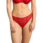 Bragas rojas de encaje sin costuras sexy de encaje Sans Complexe talla XL para mujer 