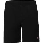Pantalones cortos deportivos negros de piel transpirables con logo Fila Santana talla M para hombre 