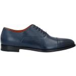 Zapatos azules de cuero con puntera redonda formales SANTONI talla 46 para hombre 