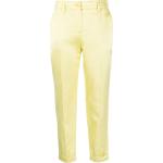 Pantalones amarillos de viscosa de lino rebajados informales P.A.R.O.S.H. para mujer 