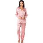 Pijamas largos rosas de piel tallas grandes talla XXL para mujer 