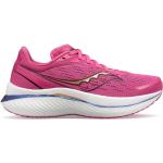Zapatillas rosas de goma de running Saucony Endorphin talla 37 de materiales sostenibles para mujer 