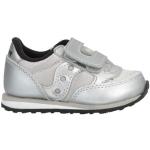 Sneakers plateado de goma con velcro Saucony talla 20 para bebé 