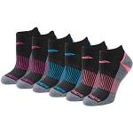 Saucony Women's 6 Pack Selective Cushion Performance No Show Athletic Sport, Black Assorted, Shoe Size: 5-9 (Sock Size 9-11)