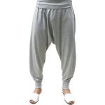 Pantalones grises de poliester de tiro bajo de verano tallas grandes étnicos talla XXL para mujer 