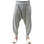 Pantalones grises de goma de cintura alta de verano tallas grandes talla XXL para mujer 