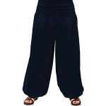 Pantalones bombachos azul marino de goma de verano talla M para mujer 
