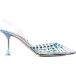 Zapatos azules celeste de piel de tacón rebajados con tacón de 7 a 9cm con logo Aquazzura talla 36 para mujer 