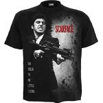 Scarface Say Hello Hombre Camiseta Negro XL 100% algodón Regular