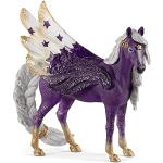 Schleich bayala Star Unicorn Flying Pegasus Figura – Fantástica Figura de fantasía de Unicornio Morado y Dorado, trae Sonrisa y alegría, Regalo para niños y niñas, fanáticos de la fantasía, niños a