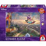 Schmidt Spiele- Thomas Kinkade Disney Aladdin - Puzzle (1000 piezas), Color carbón (CSG59950), Exclusivo en Amazon