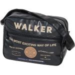 Walker 42259-080 - Bolso Bandolera Square Authentic con 2 Compartimentos con Cremallera, 12 litros, Negro