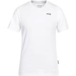 Camisetas blancas de algodón de manga corta manga corta con cuello redondo con logo Schott NYC talla M para hombre 