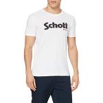 Camisetas blancas informales Schott NYC talla L para hombre 